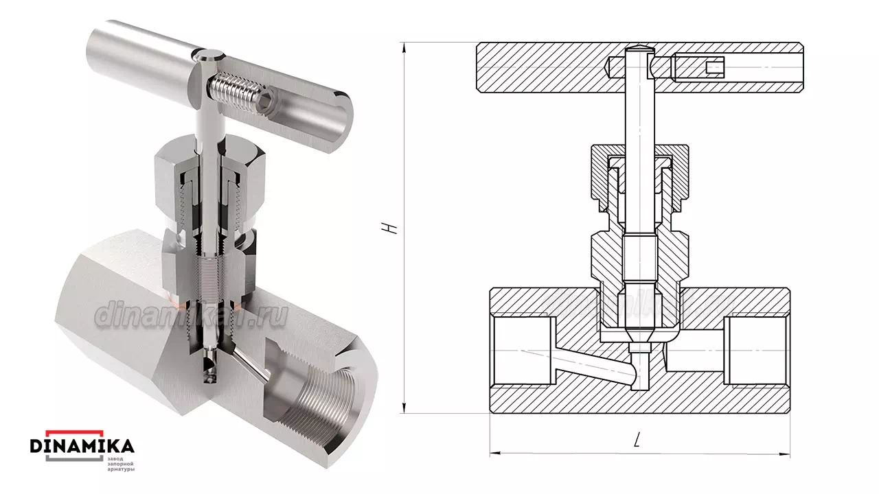 Чертёж 15с54бк муфтовый и 3D 